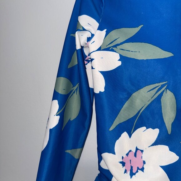 Carters 4T/4A Floral Long Sleeve Swimsuit With Ruffle Trim - Picture 5 of 7